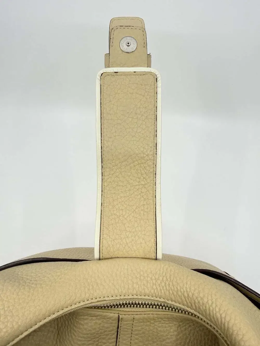 VTG 2005 Coach Hamptons Buckle Hobo 5054 RARE Ivory Pebbled Leather Y2K PRISTINE
